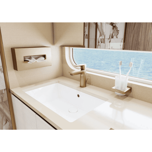 Hansgrohe Talis E 110 wastafelmengkraan met automatische lediging - CoolStart - brushed bronze
