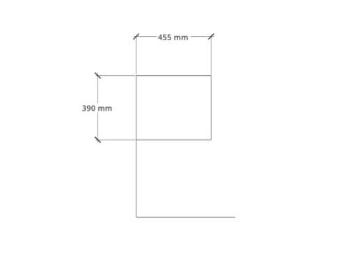 Easylux Klaire 39 - open rek 300 x 435 x 390 mm - wit
