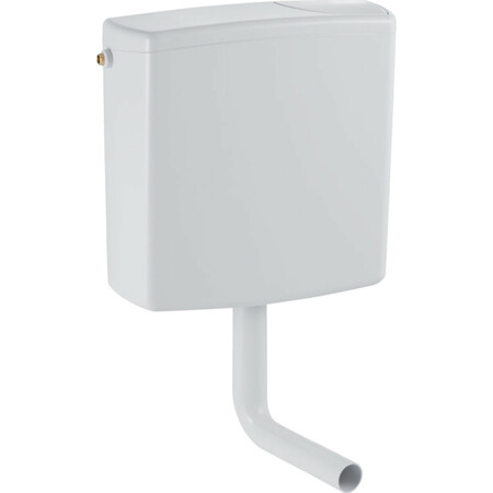 Geberit spoelreservoir laaghangend 6-9l - wit - met 1 spoeltoets en spoelbocht
