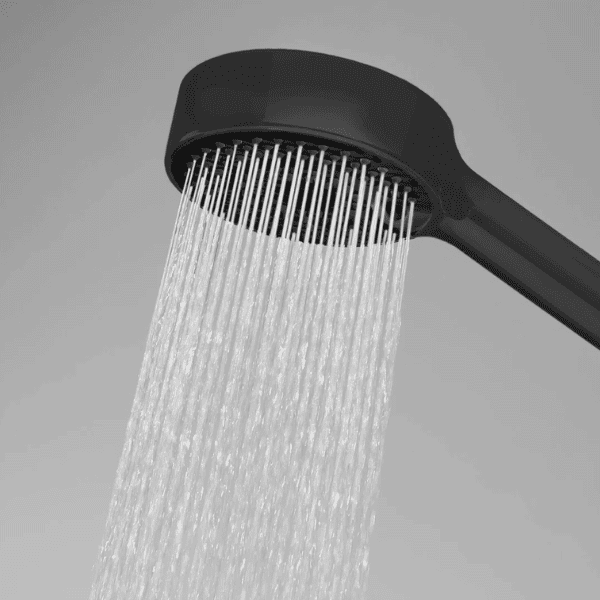Hansa HansaBasicjet handdoucheset 95 mm - 3 stralen - zwart mat (bestaat uit: handdouche - doucheflexibel 1500 mm - wandhouder) - prijs per set
