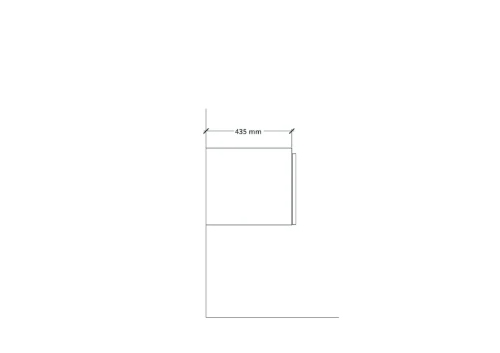 Easylux Klaire 39 - wastafelonderkast met 1 lade 1000 x 435 x 390 mm - wit