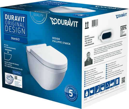 Hangtoilet Duravit Starck 3 (Toilet + zitting met softclose)