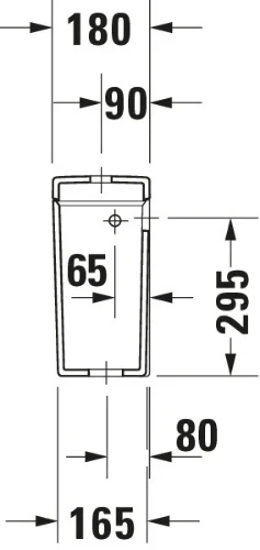 Duravit Starck 3 spoelreservoir - wit - aansluiting L/R/Achter - Dual-flush