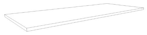 Easylux Kivu wastafelblad 1200 x 500 x 18 - wit