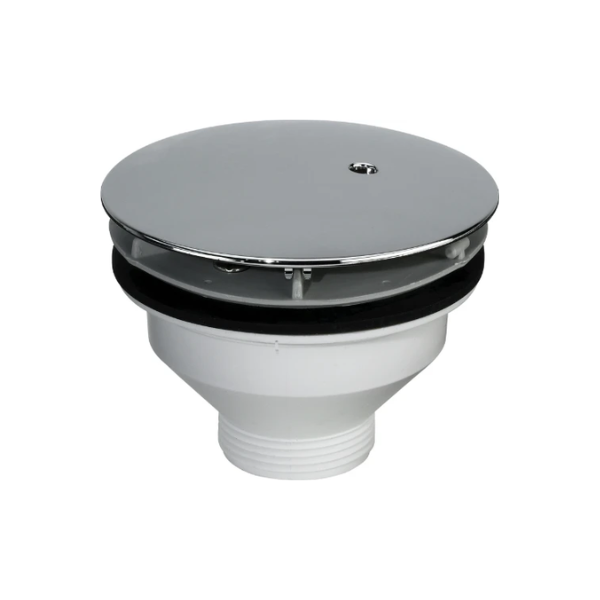 Viega Tempoplex douchelediging 90 mm x 6/4 - chroom - inclusief kleurset - vertikale afvoer - zonder sifon