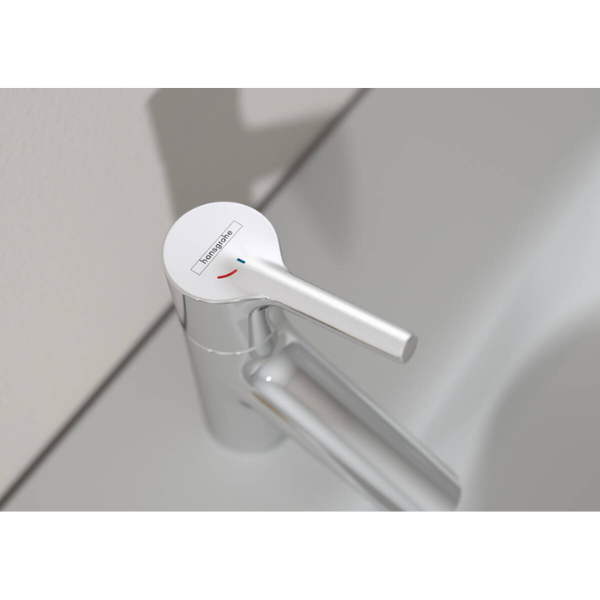 Hansgrohe Talis S 80 eengreepswastafelmengkraan met automatische lediging - coolstart - chroom
