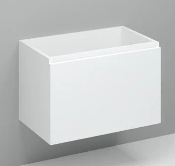 Easylux Kivu wastafelonderkast met 1 lade greeploos 800 x 475 x 520 mm - wit