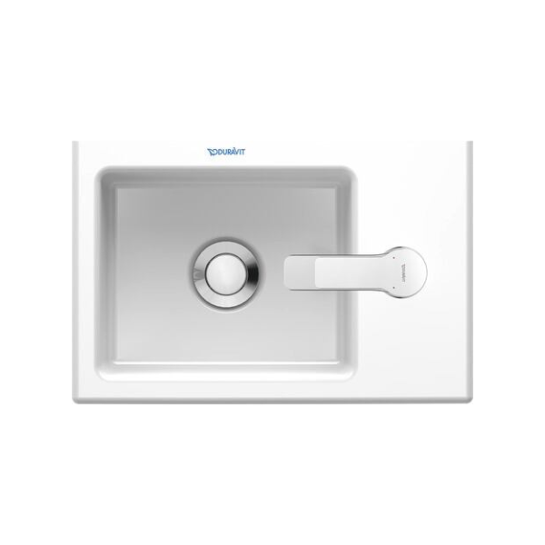 Duravit Vero Air handenwasser 380 x 250 x 140 mm - wit - met kraangat rechts - zonder overloop - incl bevestiging