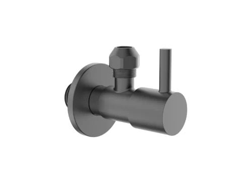 Easylux Vivo hoekstopkraan - Gun Metal PVD
