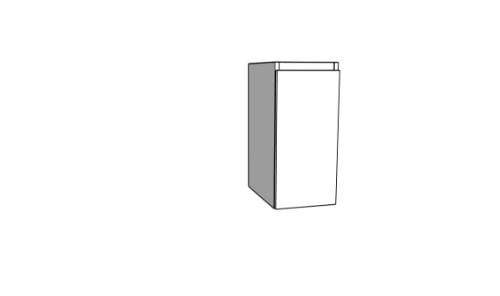 Easylux Klaire 65 - wastafelonderkast met 1 deur 300 x 435 x 650 mm - scharnier links - wit