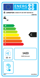 Elektrische boiler 150L Ariston Sageo XP 150 VERT 560 MO EU