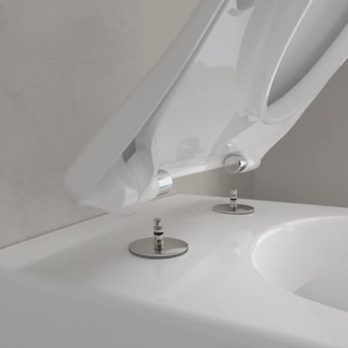 Villeroy & Boch Subway 2.0 hangtoilet PACK DirectFlush (hangtoilet + slimseat zitting met softclose) zonder spoelrand - wit - B370xD560 mm