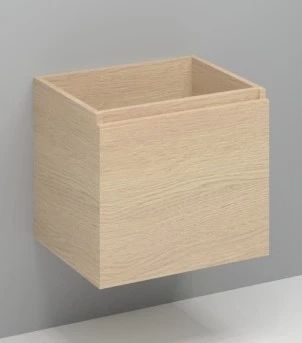 Easylux Kivu wastafelonderkast met 1 deur greeploos rechts 600 x 475 x 520 mm - smoked oak