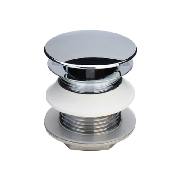 Viega Eleganta afvoerplug 5/4 x 50 mm - chroom - voor wastafel zonder overloop