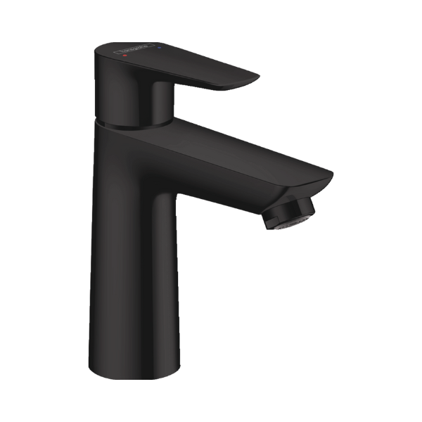 Hansgrohe Talis E 110 eengreepswastafelmengkraan met lediging - zwart mat