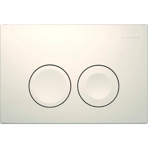 Geberit Delta 25 bedieningsplaat voor spoeling met 2 hoeveelheden - wit