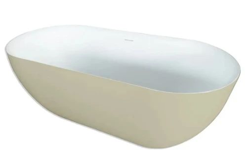Easylux Obi vrijstaand bad 1700 x 780 mm - wit mat / zand - incl afvoer