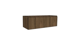 Easylux Klaire 39 - wastafelonderkast met 1 lade 1200 x 435 x 390 mm - walnut