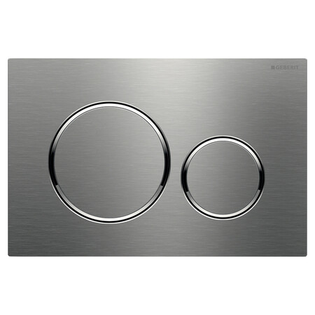 Geberit Sigma 20 bedieningsplaat - rvs - 2 druktoetsen