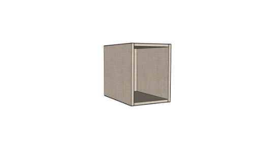Easylux Klaire 39 - open rek 300 x 435 x 390 mm - linnen