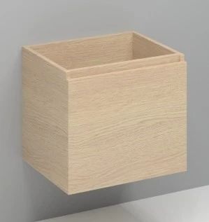 Easylux Kivu wastafelonderkast met 1 deur greeploos links 600 x 475 x 520 mm - smoked oak