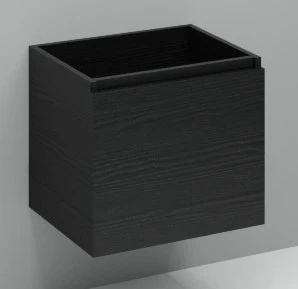 Easylux Kivu wastafelonderkast met 1 deur greeploos rechts 600 x 475 x 520 mm - raven oak