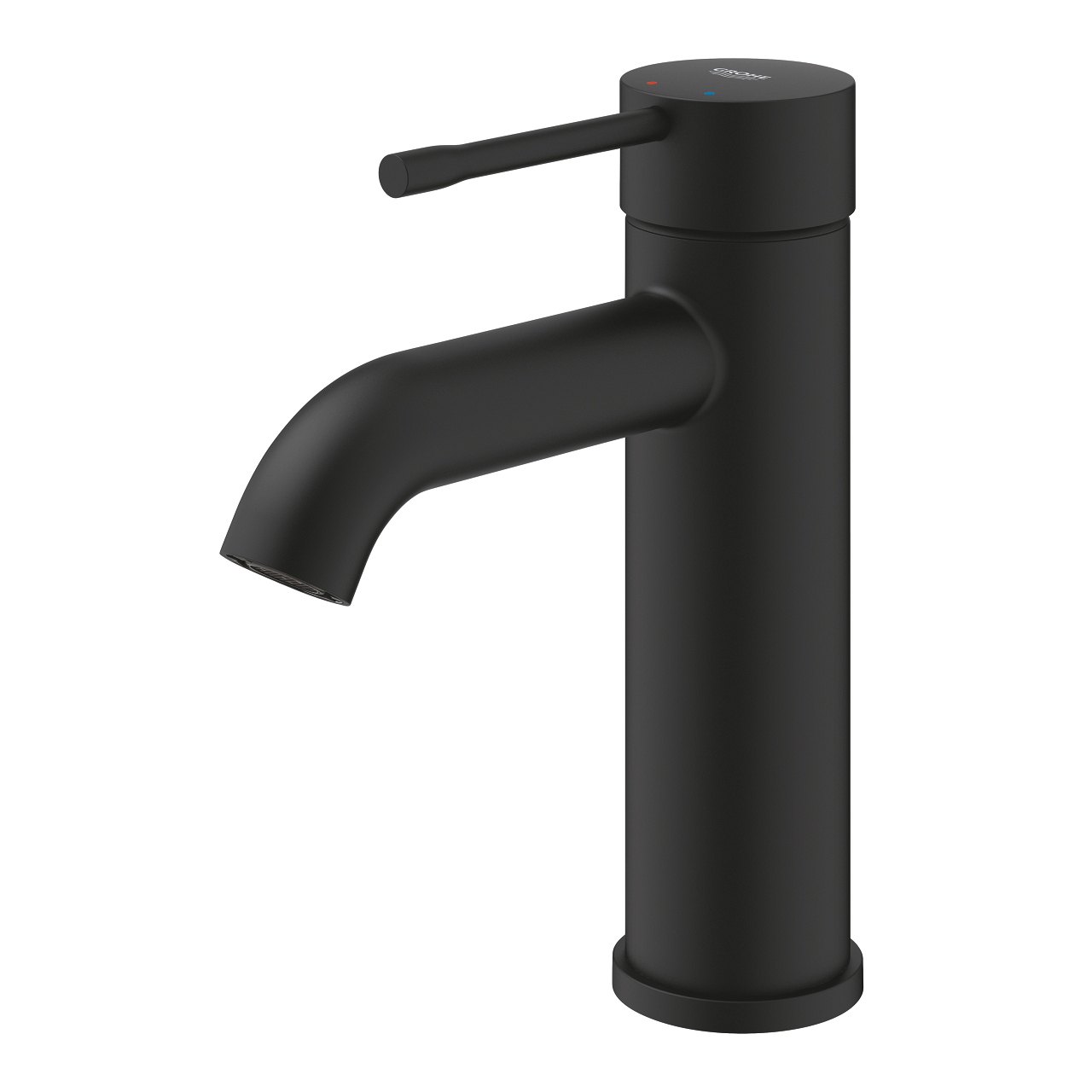 Grohe Essence S wastafelmengkraan - Phantom Black - gladde body