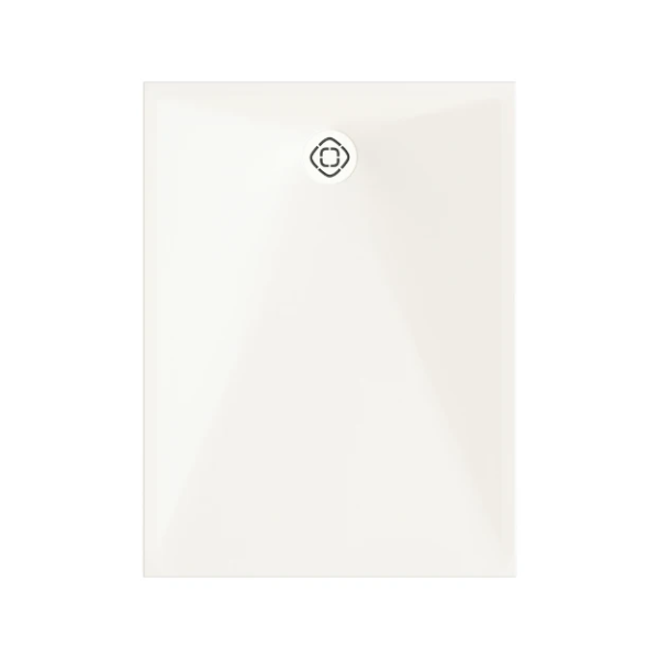 Easylux Surf douchebak Biocryl 900 x 900 x 35 mm - wit glanzend - verzaagbaar - inclusief sifon en afdekrooster wit