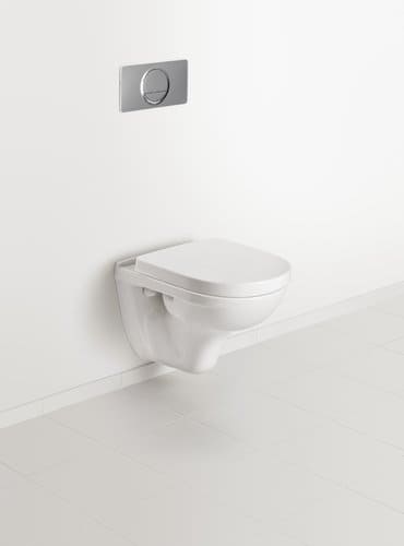 Villeroy & Boch O.Novo compact hangtoilet PACK (Hangtoilet + zitting met softclose) - wit - B360xD490 mm
