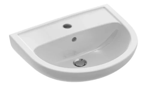 Villeroy & Boch Saval Pro wastafel 550 x 435 mm - wit - met kraangat - met overloop