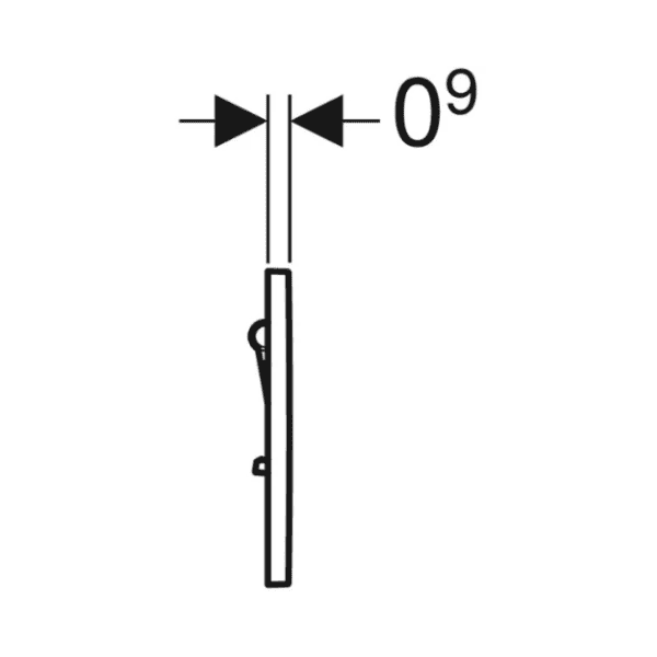 Pneumatische Drukknop voor Urinoir Geberit 01