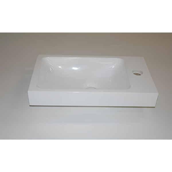 Easylux Thiny handenwasser 400 x 220 mm - omkeerbaar zonder bevestigingsgaten - wit