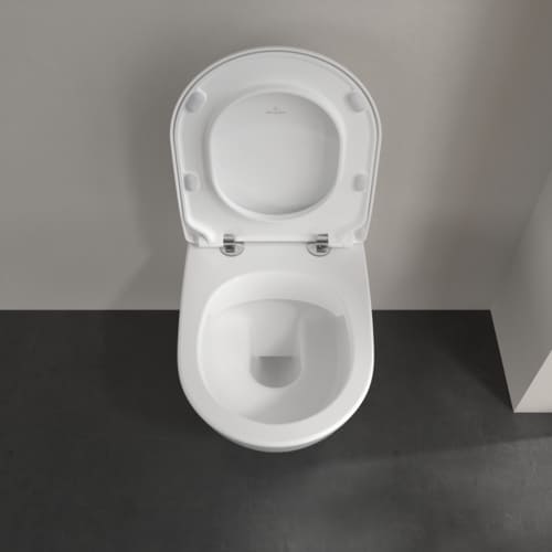 Villeroy & Boch Subway 2.0 hangtoilet PACK DirectFlush (hangtoilet + slimseat zitting met softclose) zonder spoelrand - wit - B370xD560 mm