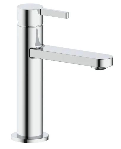 Easylux Vivo wastafelmengkraan met coldstart - rechte uitloop - zonder lediging - chroom