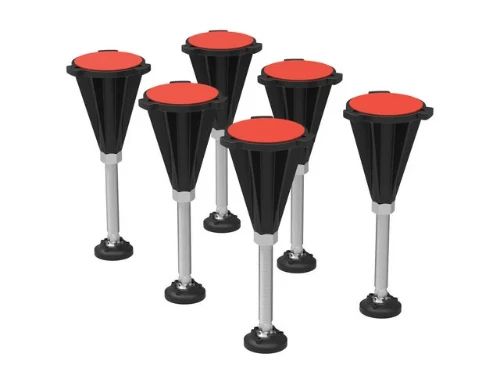 Ideal Standard Ultra Flat S douchepoten (set 6st) - met 3M dubbelzijdige tape - prijs per set