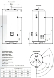 CV-boiler 150L Remeha Aqua Pro 150