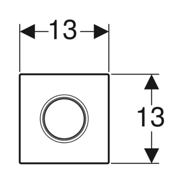 Pneumatische Drukknop voor Urinoir Geberit 01