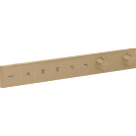 Hansgrohe Rainselect inbouwthermostaat voor 5 functies - Brushed Bronze