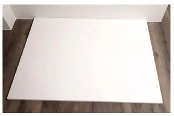 Easylux Solid Shower douchebak solid surface 1600 x 900 x 26 mm - wit mat - inclusief afdekplaatje