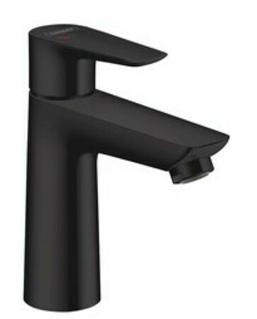 Hansgrohe Talis E 110 eengreepswastafelmengkraan met automatische lediging - zwart mat