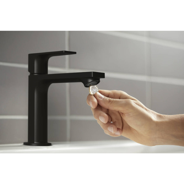 Hansgrohe Rebris E 110 wastafelmengkraan Coolstart zonder lediging - matt black