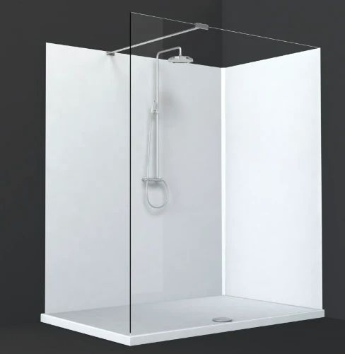 Easylux Showerboard wandbekleding 2030 x 1010 x 6 mm - wit hoogglans - inclusief verpakking