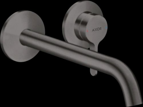 Hansgrohe Axor One eengreeps inbouwwastafelmengkraan uitloop 225 mm - brushed black chrome