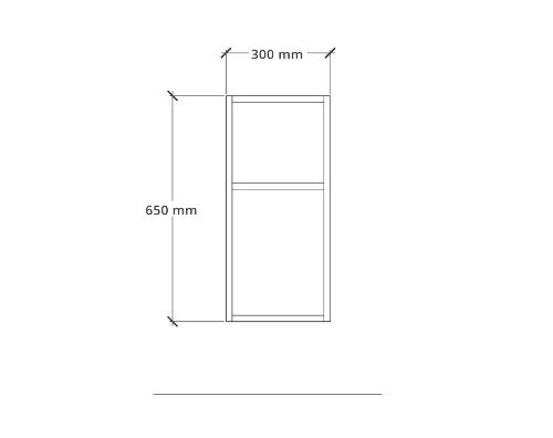 Easylux Klaire 65 - open rek 300 x 435 x 650 mm - soft