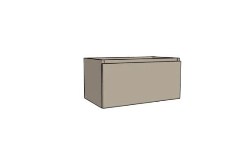Easylux Klaire 39 - wastafelonderkast met 1 lade 800 x 435 x 390 mm - soft