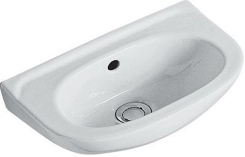 Villeroy & Boch Saval handenwasser 400 x 250 mm - met overloop - voorgestoken kraangat links of rechts - wit