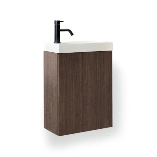 Easylux Thiny wastafelonderkast met 1 deur links 400 x 220 x 520 mm - lungo