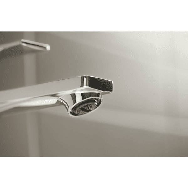 Hansgrohe Rebris E 110 wastafelmengkraan met automatische lediging - Coolstart - chroom