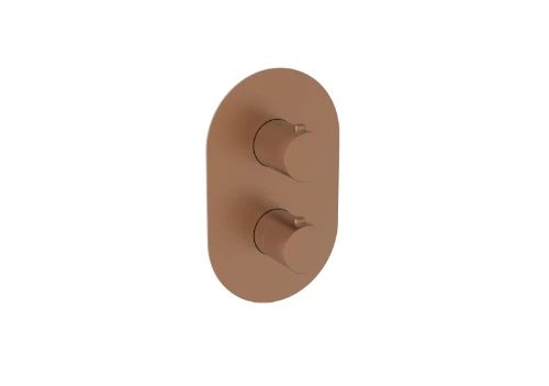 Easylux Vivo afwerkset voor muurinbouw douchethermostaat - Brushed Copper
