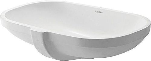 Duravit D-code onderbouwwastafel 495 x 290 mm - wit - met overloop